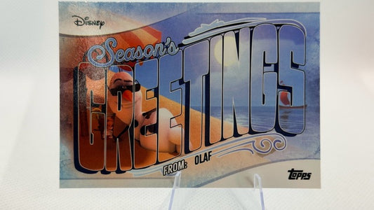 Olaf 2025 Topps Season's Greetings #SG-15 (front);Olaf 2025 Topps Season's Greetings #SG-15 (back)