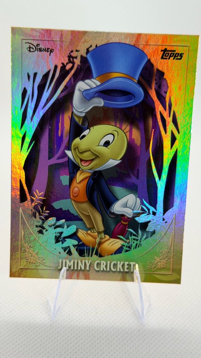 Jiminy Cricket 2025 Topps Furry Friends #FF-2 (front);Jiminy Cricket 2025 Topps Furry Friends #FF-2 (back)