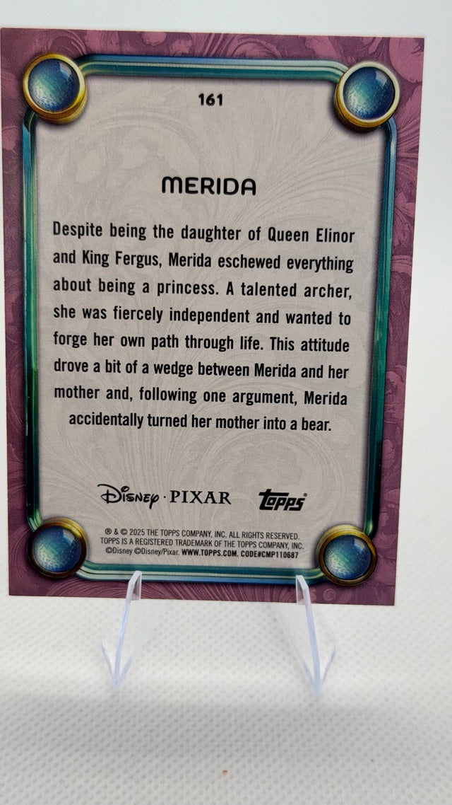 Merida 2025 Topps Topps Disney Wonder #161 (front);Merida 2025 Topps Topps Disney Wonder #161 (back)