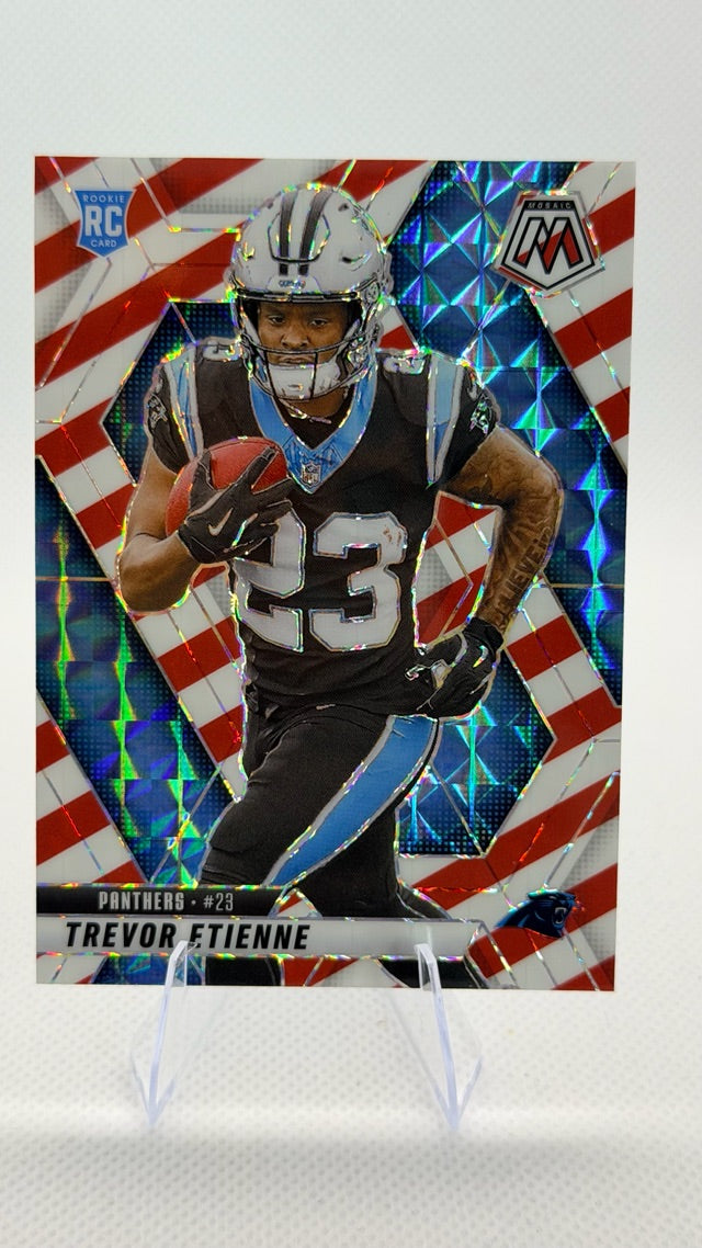 Trevor Etienne 2025 Panini #340 (front);Trevor Etienne 2025 Panini #340 (back)