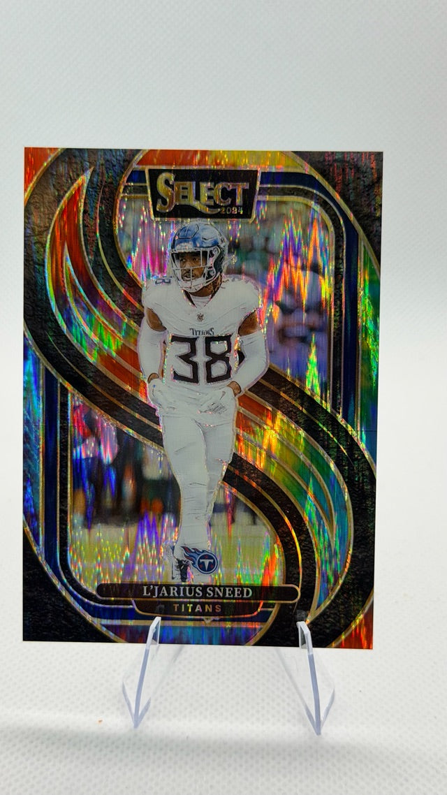 L'Jarius Sneed 2024 Select Panini Select #179 (front);L'Jarius Sneed 2024 Select Panini Select #179 (back)