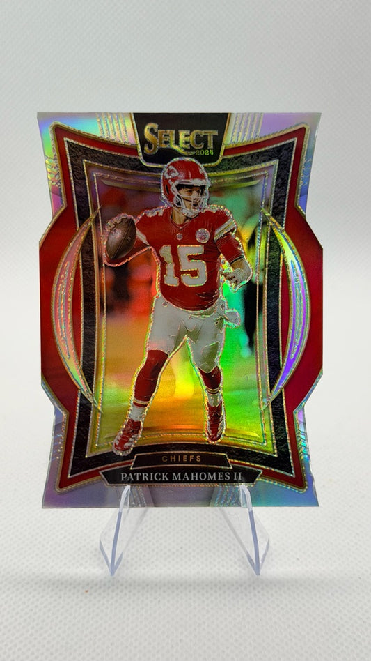 Patrick Mahomes II 2024 Panini Panini Select #33 (front);Patrick Mahomes II 2024 Panini Panini Select #33 (back)