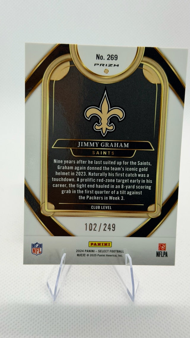 Jimmy Graham 2024 Select Panini Select #269 (front);Jimmy Graham 2024 Select Panini Select #269 (back)