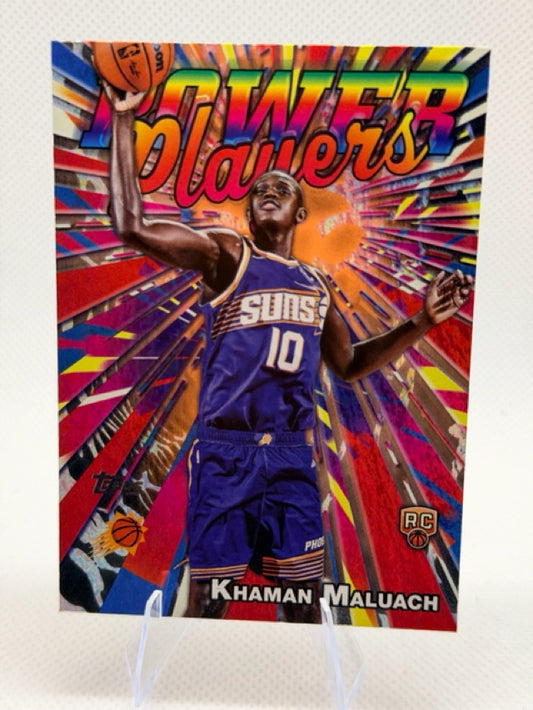 Khaman Maluach 2025-26 Topps Flagship #PP-20 (front);Khaman Maluach 2025-26 Topps Flagship #PP-20 (back)