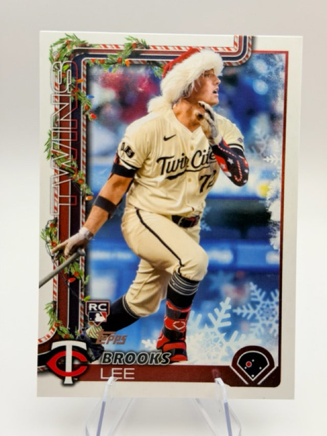 Brooks Lee 2025 Topps Topps Holiday #H13b (front);Brooks Lee 2025 Topps Topps Holiday #H13b (back)