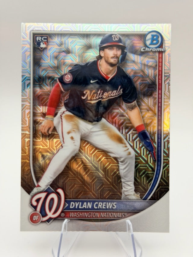 Dylan Crews 2025 Bowman Bowman Chrome #3 (front);Dylan Crews 2025 Bowman Bowman Chrome #3 (back)