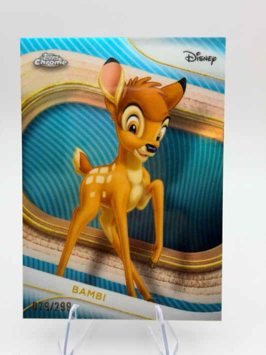 Bambi 2025 Topps Topps Chrome Disney #7 (front);Bambi 2025 Topps Topps Chrome Disney #7 (back)
