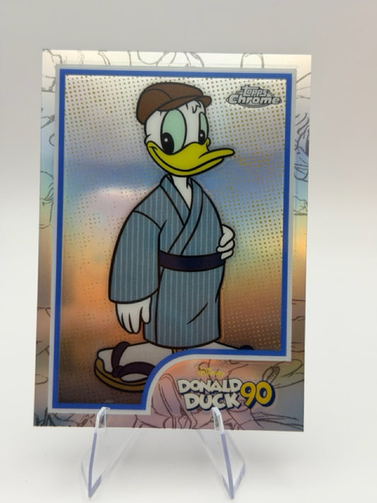 Donald Duck 2024 Topps Flagship #DD-5 (front);Donald Duck 2024 Topps Flagship #DD-5 (back)
