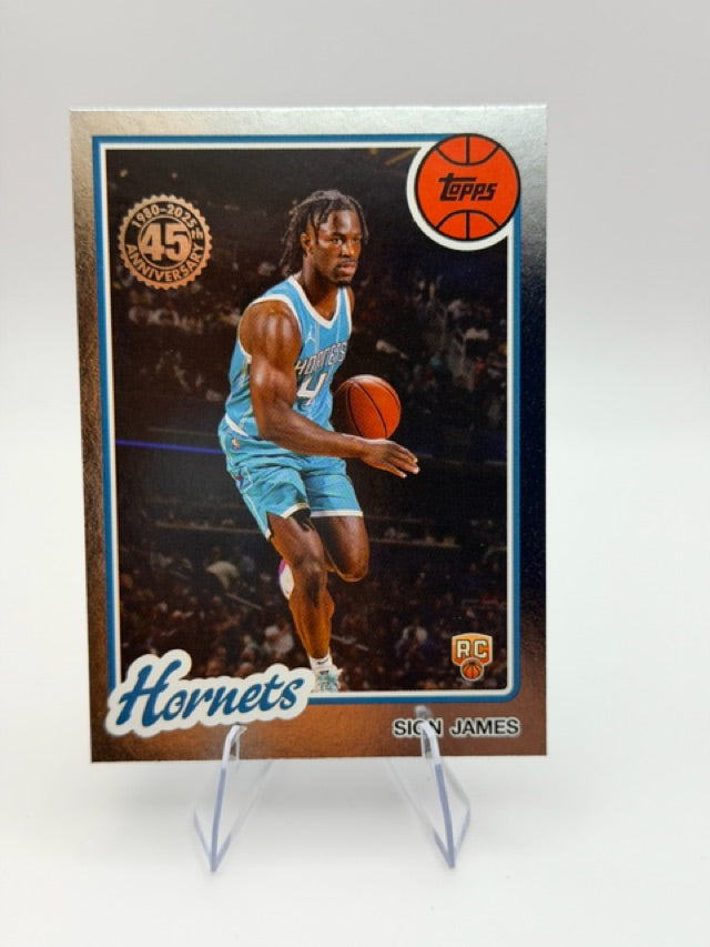 Sion James 2025-26 Topps 1980-81 Topps Basketball #80BK-76 (front);Sion James 2025-26 Topps 1980-81 Topps Basketball #80BK-76 (back)