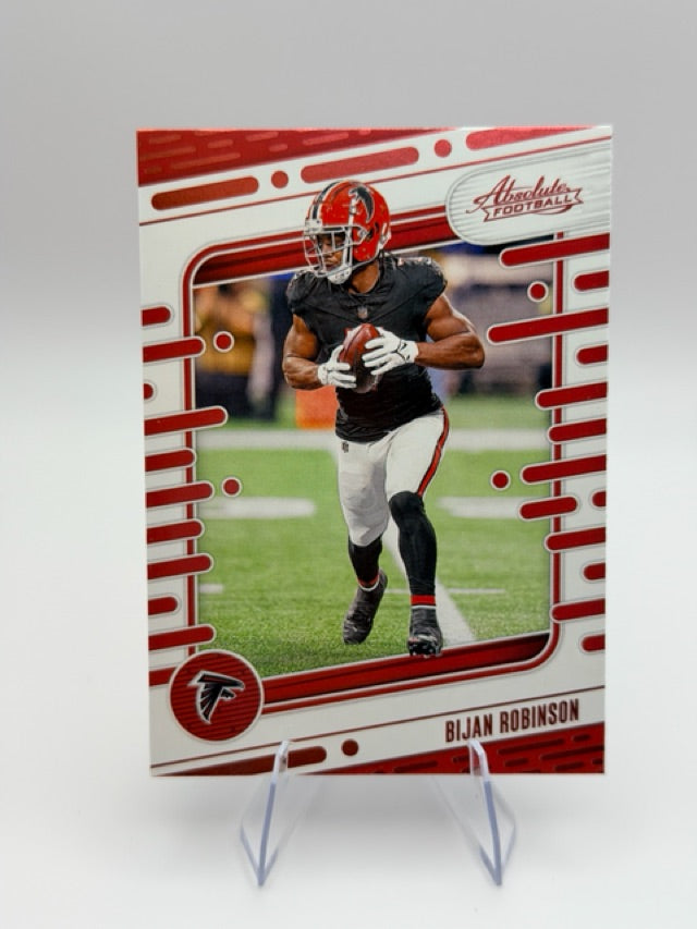 Bijan Robinson 2024 Panini Panini Absolute #5 (front);Bijan Robinson 2024 Panini Panini Absolute #5 (back)