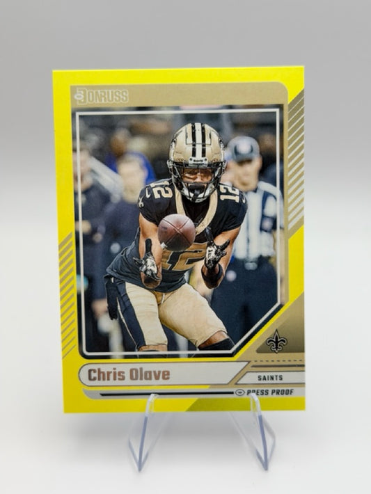 Chris Olave 2024 Donruss Donruss #33 (front);Chris Olave 2024 Donruss Donruss #33 (back)