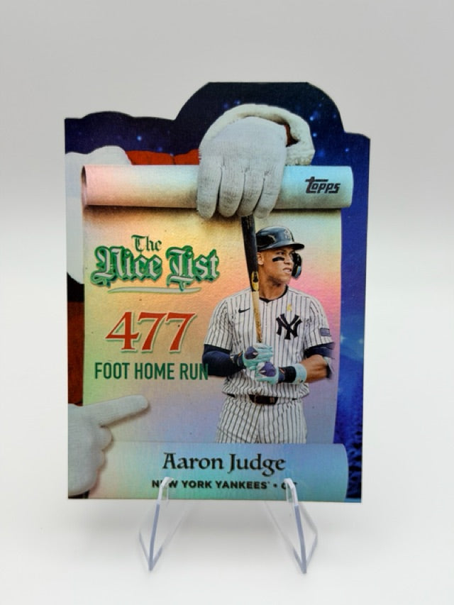 Aaron Judge 2025 Topps Topps Holiday #MNL-20 (front);Aaron Judge 2025 Topps Topps Holiday #MNL-20 (back)