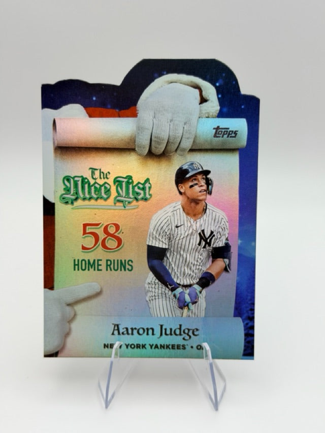 Aaron Judge 2025 Topps Topps Holiday #MNL-3 (front);Aaron Judge 2025 Topps Topps Holiday #MNL-3 (back)