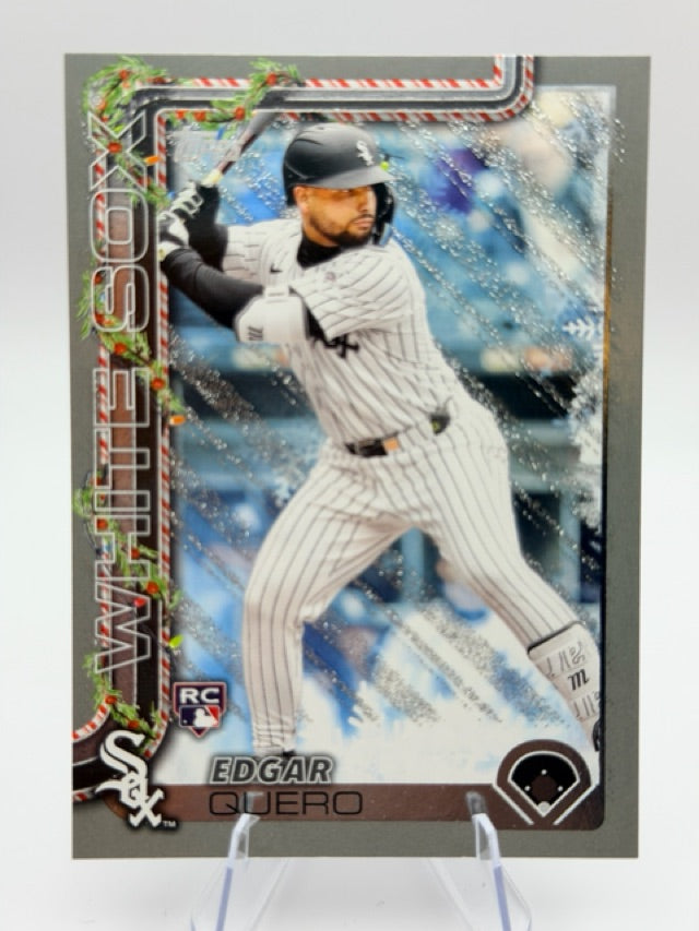 Edgar Quero 2025 Topps Topps Holiday #H37 (front);Edgar Quero 2025 Topps Topps Holiday #H37 (back)