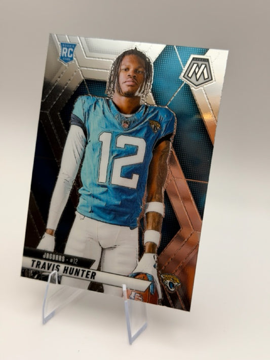 Travis Hunter 2025 Panini Panini Mosaic #279 (front);Travis Hunter 2025 Panini Panini Mosaic #279 (back)