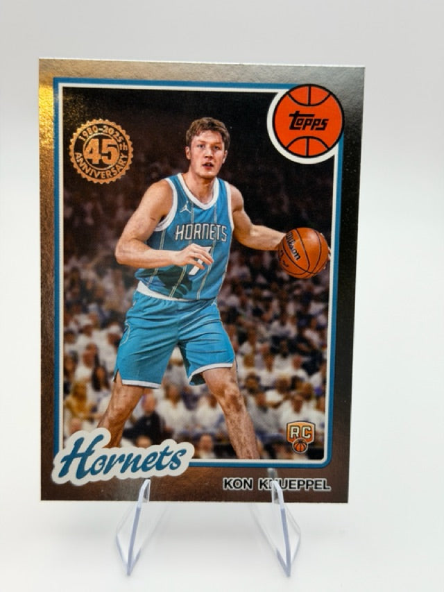 Kon Knueppel 2025-26 Topps 1980-81 Topps Basketball #80BK-53 (front);Kon Knueppel 2025-26 Topps 1980-81 Topps Basketball #80BK-53 (back)