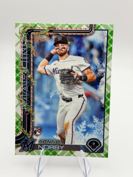 Connor Norby 2025 Topps Topps Holiday #H72 (front);Connor Norby 2025 Topps Topps Holiday #H72 (back)