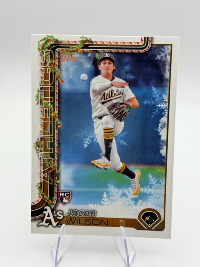 Jacob Wilson 2025 Topps Topps Holiday #H4 (front);Jacob Wilson 2025 Topps Topps Holiday #H4 (back)