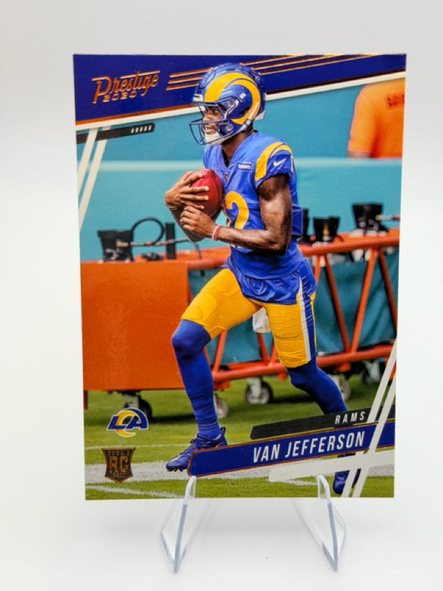 Van Jefferson 2020 Panini Prestige Rookies Update #325 (front);Van Jefferson 2020 Panini Prestige Rookies Update #325 (back)