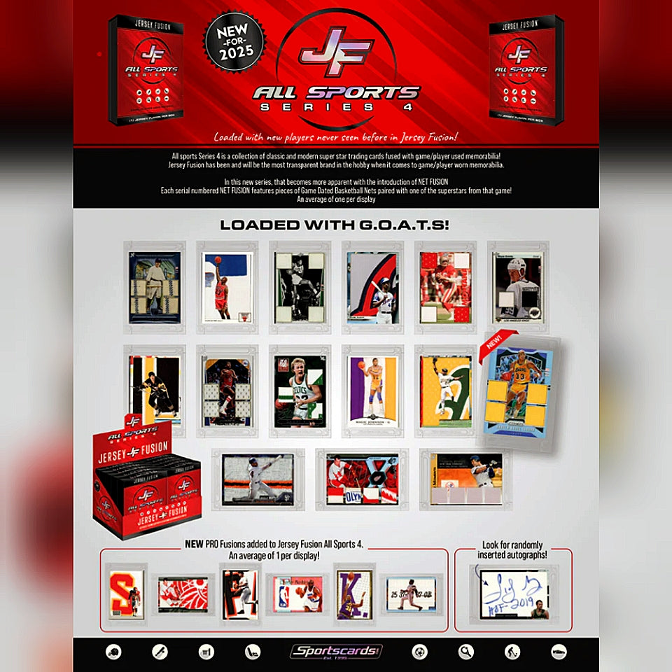 2025 Jersey Fusion All Sports Series 4 Hobby Master Box