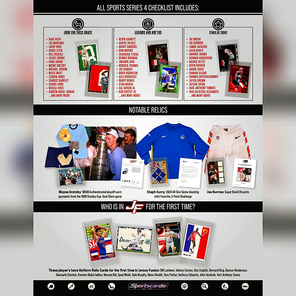 2025 Jersey Fusion All Sports Series 4 Hobby Mini Box